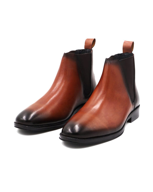 BOTÍN MIEL CLÁSICO DE PIEL PARA HOMBRE