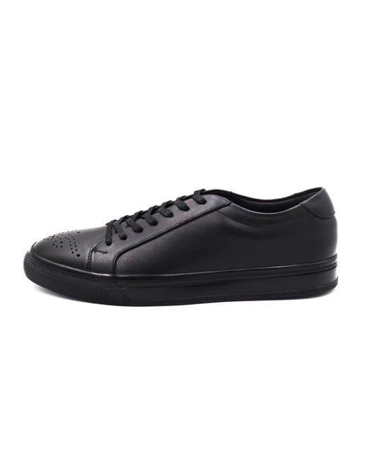 SNEAKER CASUAL NEGRO EN PIEL DE BECERRO PARA HOMBRE