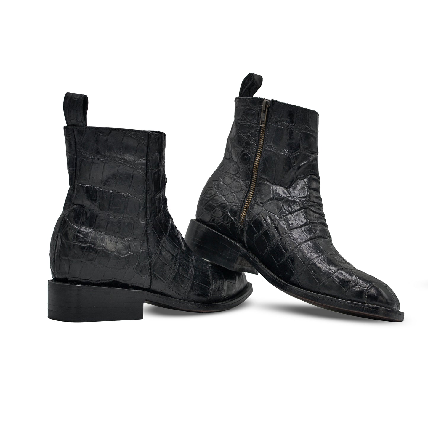 BOTÍN EN PIEL GENUINA EN DE COCODRILO - LPE039