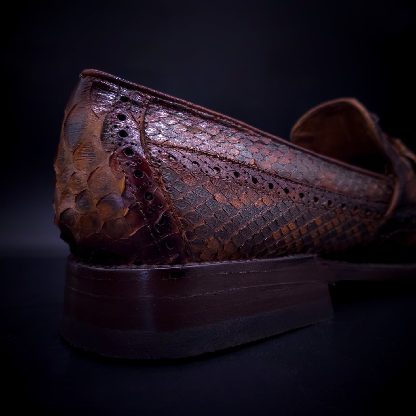 MOCASÍN TASSEL SIENA – PITÓN CHEDRÓN SFUMATO -PNT83YF