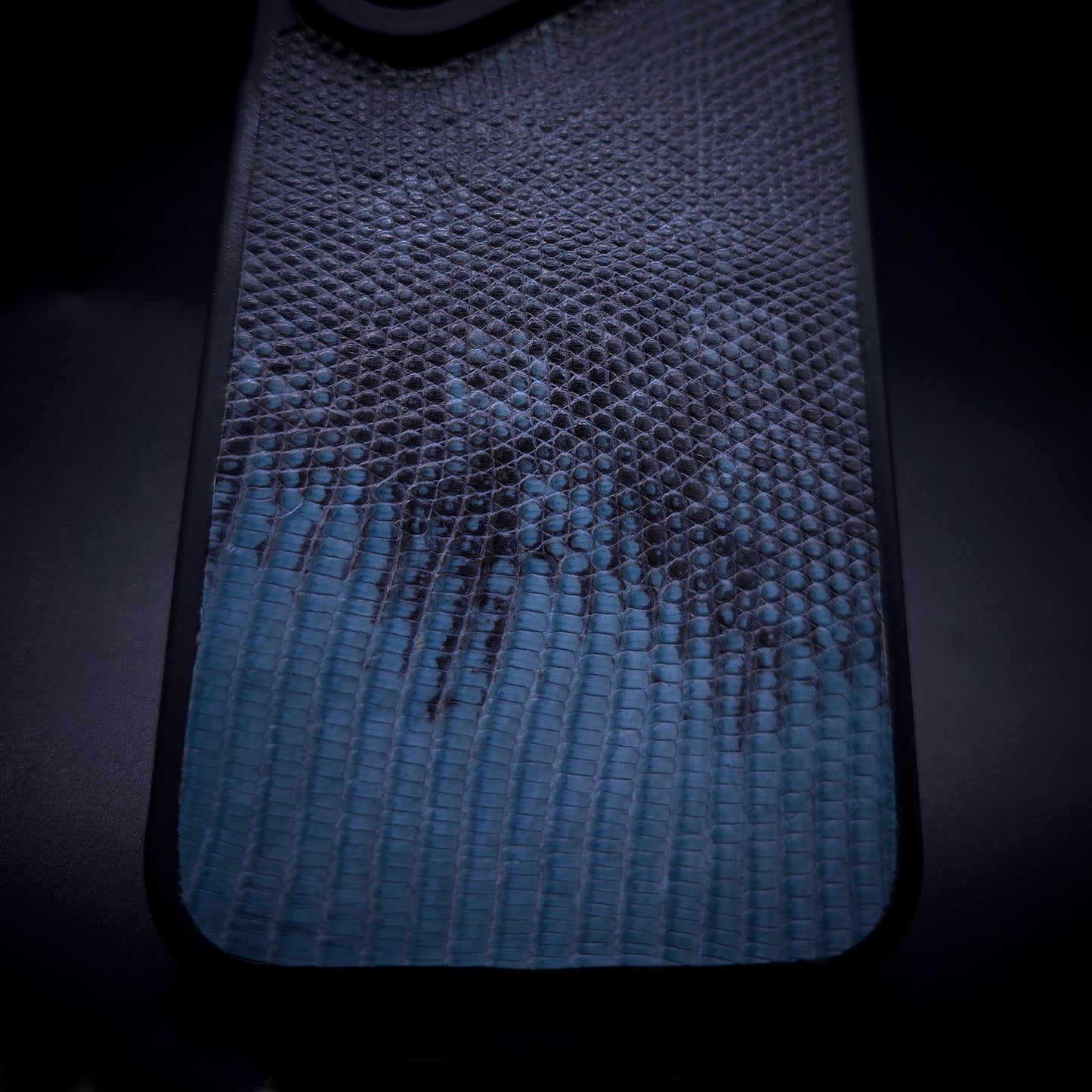 FUNDA / CASE / CARCASA COBALT RING CUSTOM – LIZARD GENUINO VARANUS SALVATOR - FLV129B