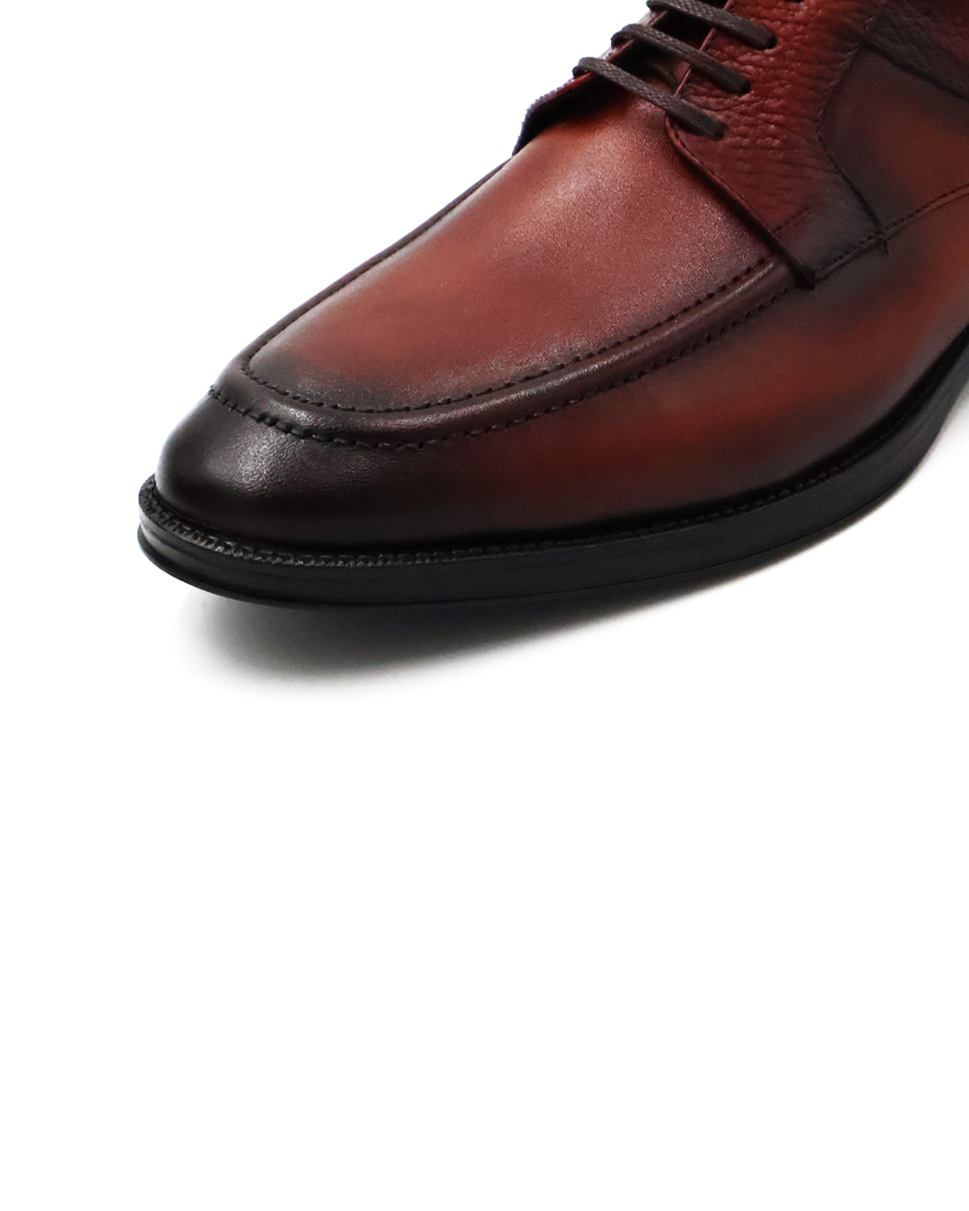 ZAPATO CASUAL CAFÉ TEJIDO A MANO EN PIEL DE BECERRO Y TERNERA