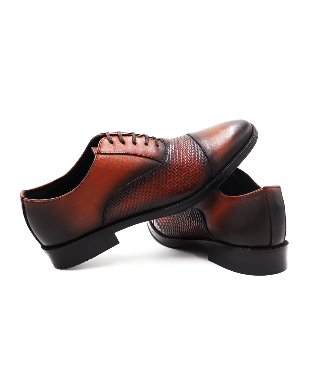 ZAPATO DE VESTIR MARRÓN EN PIEL VACUNO (BECERRO) PARA HOMBRE