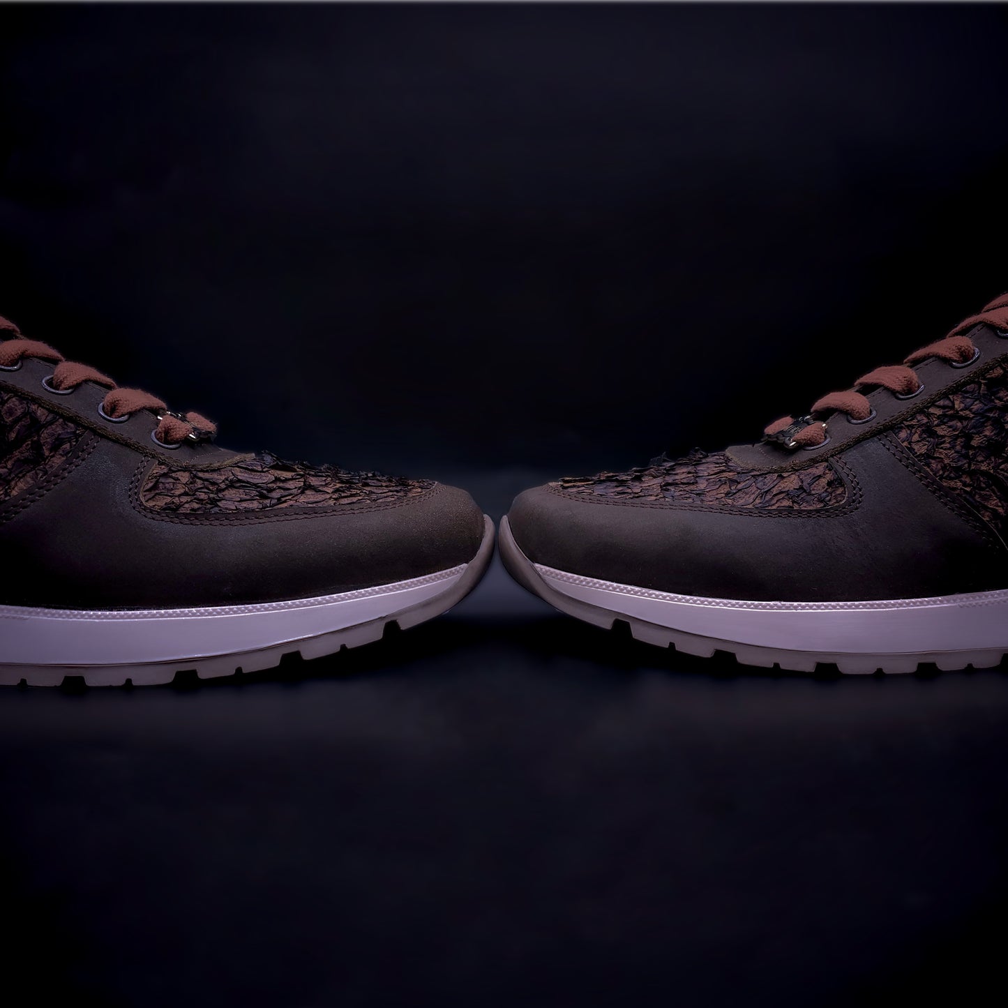 TENIS SNEAKERS - AMAZONAS RUNNER – NOBUCK CALFSKIN & PESCADO PIRARUCU - AMZ846K