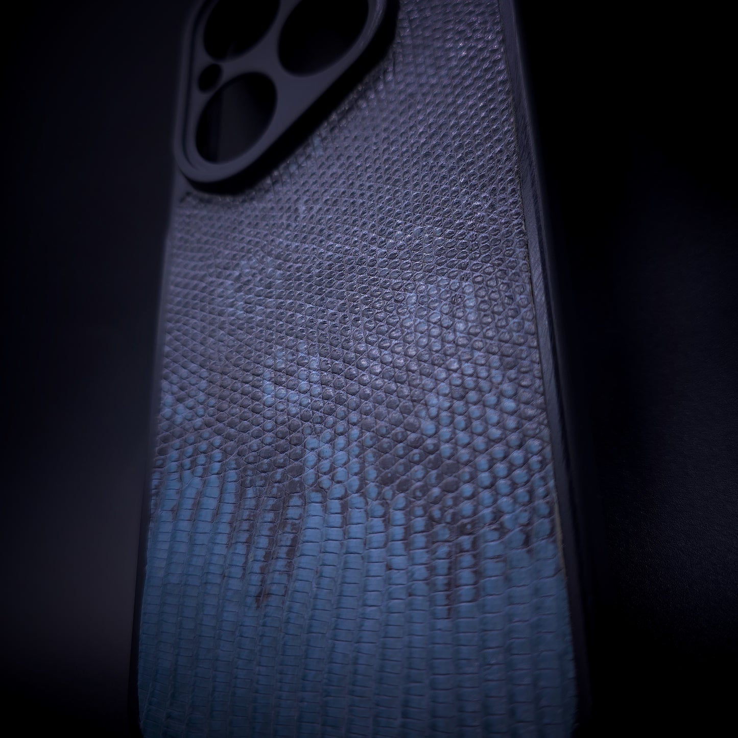 FUNDA / CASE / CARCASA COBALT RING CUSTOM – LIZARD GENUINO VARANUS SALVATOR - FLV129B