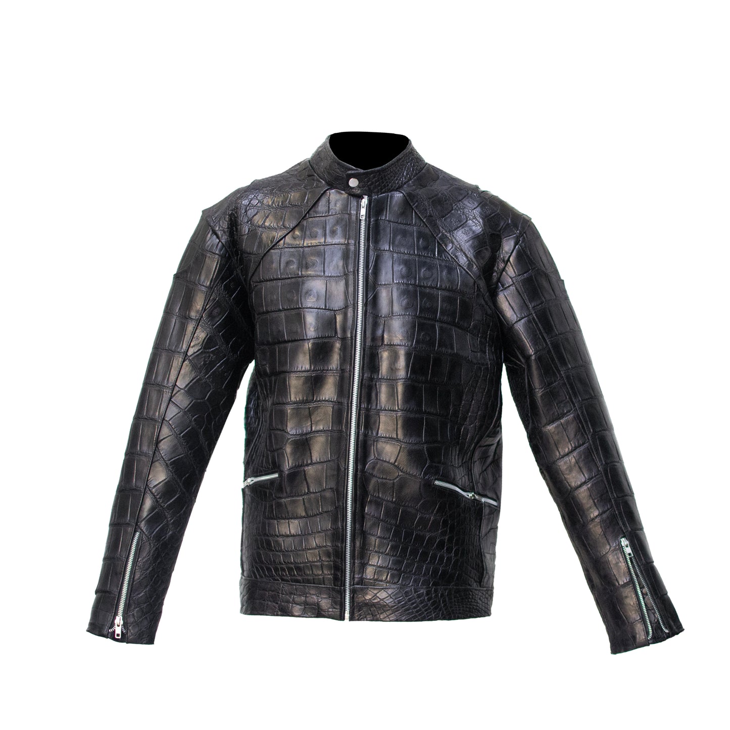 CHAMARRA CASUAL SPORT PARA CABALLERO EN PIEL EXÓTICA DE ALLIGATOR - CBA485A