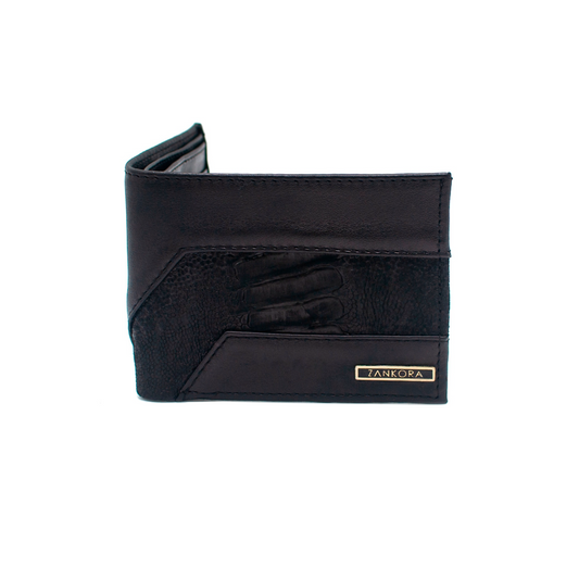 CARTERA EN PIEL GENUINA EN PATA DE AVESTRUZ - CRI230