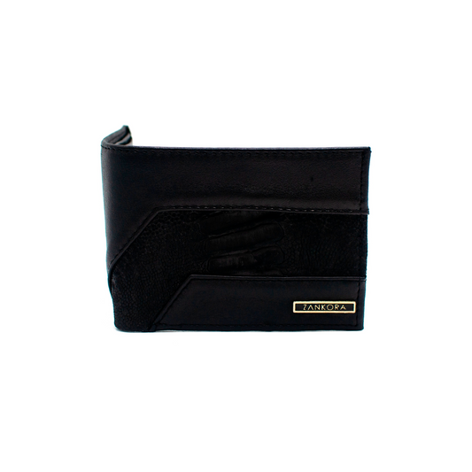 CARTERA EN PIEL GENUINA EN PATA DE AVESTRUZ - LPW033