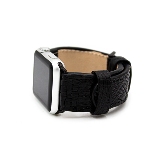 CORREA PARA RELOJ DE MANO EN PIEL GENUINA DE COCODRILO - CWE123