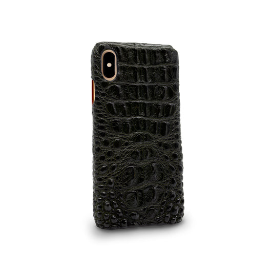 FUNDA / CASE / CARCASA PARA CELULAR EN PIEL /CUERO EXÓTIC DE NUCA DE CAIMÁN - CM378G
