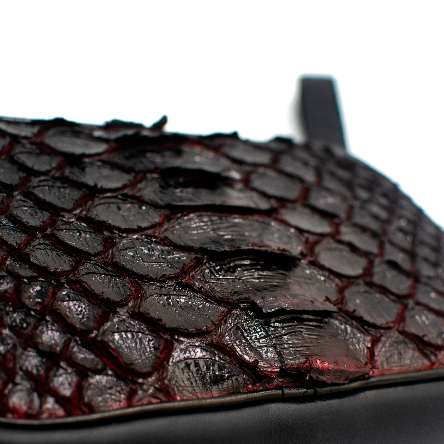 DOCUMENTERA DE MANO EN PIEL GENUINA DE PITÓN CON BECERRO ITALIANO - DIO982