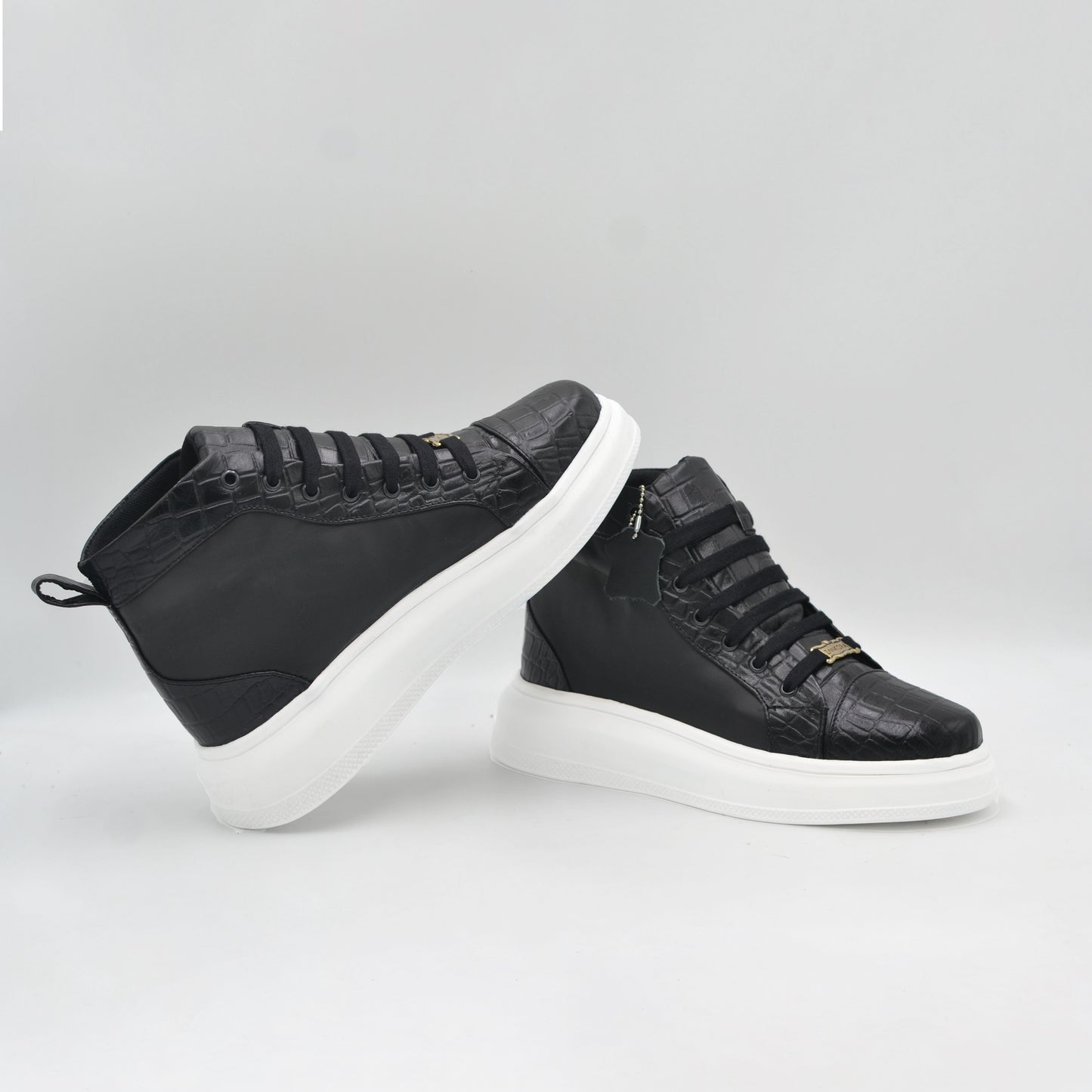 TENIS BOTIN HOMBRE CUERO COCODRILO BOVINO UNISEX ZANKORA - ZK97GR