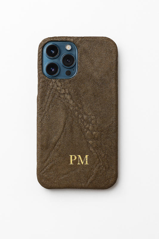 FUNDA / CASE / CARCASA PARA CELULAR EN PIEL / CUERO EXÓTIC DE ELEFANTE -ELF917G