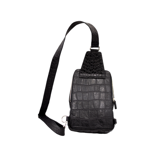 PECHERA PARA CABALLERO EN PIEL EXÓTICA DE COCODRILO - PMTCST2