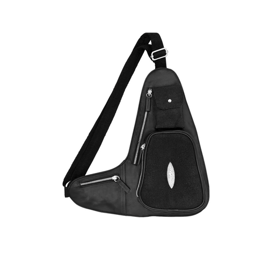 PECHERA PARA CABALLERO EN PIEL EXÓTICA DE MANTARRAYA - PCH546G