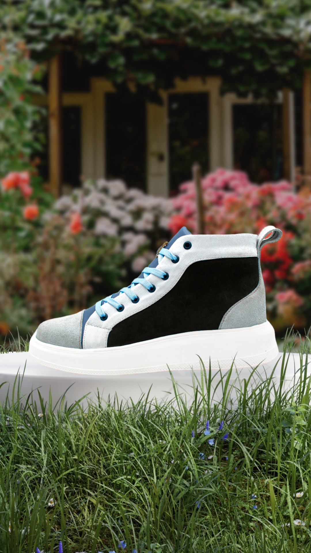 BOTÍN URIEL EN PIEL DE GAMUZA CON NOBUCK Y GRABADO DE PITÓN - WOQ021O