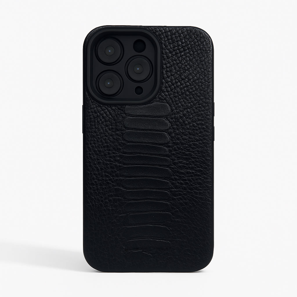 FUNDA / CASE / CARCASA PARA CELULAR EN PIEL / CUERO GRABADO DE PATA DE AVESTRUZ - HBY948L