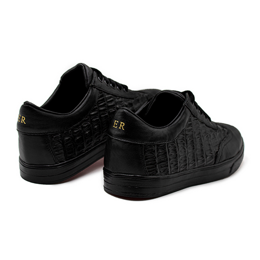 TENIS SNEAKERS BNT EN PIEL GENUINA EN COLAS DE COCODRILO - NSK849YU