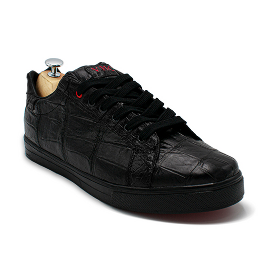TENIS SNEAKERS COMPLETAMENTE DE COCODRILO BLACK CHERRY - S84LY9H