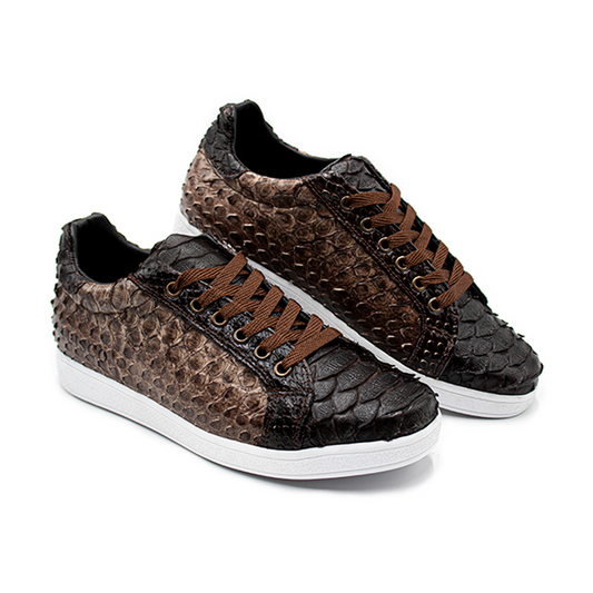 TENIS SNEAKERS COMPLETAMENTE DE PITÓN - PTN487B