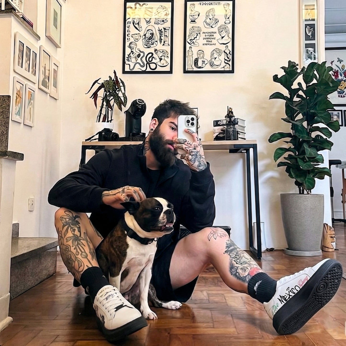 SNEAKERS MUNDIALISTAS BLANCOS TRANSFERS Y ALTA FRECUENCIA ZANKORA DISEÑO PERSONALIZADO- MDL206GZ