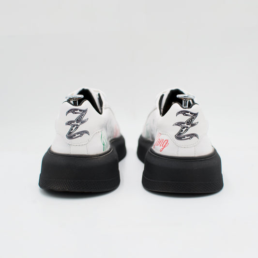 SNEAKERS MUNDIALISTAS BLANCOS TRANSFERS Y ALTA FRECUENCIA ZANKORA DISEÑO PERSONALIZADO- MDL206GZ