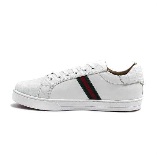 SNEAKERS DE BECERRO ITALIANO CON CAIMÁN -KJS980I