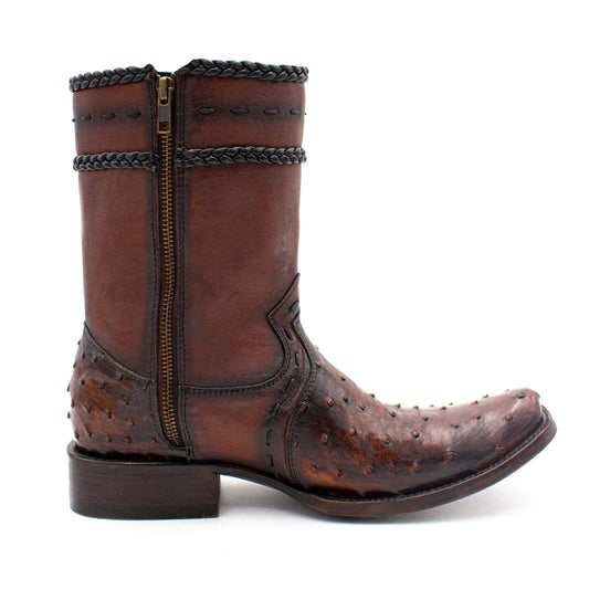 BOTAS DE AVESTRUZ SOMBREADO - BAC484E
