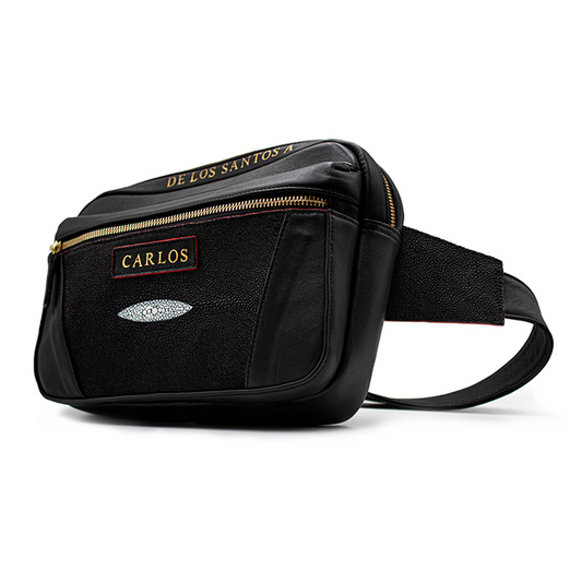 CANGURERA BUSINESS PARA CABALLERO EN PIEL EXÓTICA DE MANTARRAYA - CGT98TR