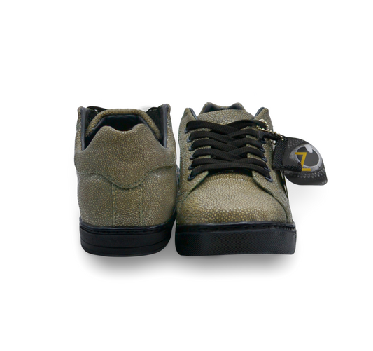 TENIS SNEAKERS EN PIEL DE MANTARRAYA PULIDA - AHS675G