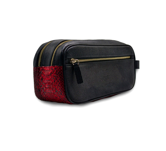 NECESER DE PIEL EXÓTICA MANTARRAYA CON PITÓN - GJD575L