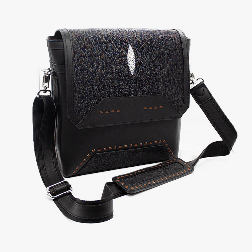 Bandolera de Mantarraya Macho - BN745RT Envío Gratis - Zankora Exotic Life Style